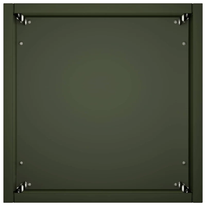 Macetero De Jardín 2 Uds. Verde Oliva 20 X 20 X 75 Cm