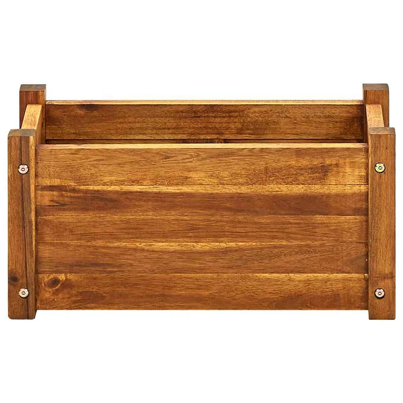 Arriate De Madera De Acacia 50x25x25 Cm