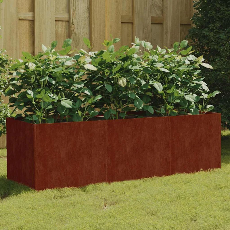 Jardinera Acero Corten 120x40x40 Cm