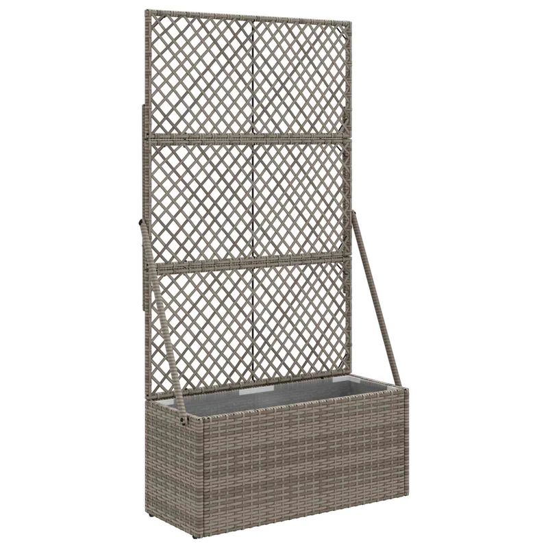Maceta De Jardín Con Enrejado Gris 70 X 30 X 135 Cm
