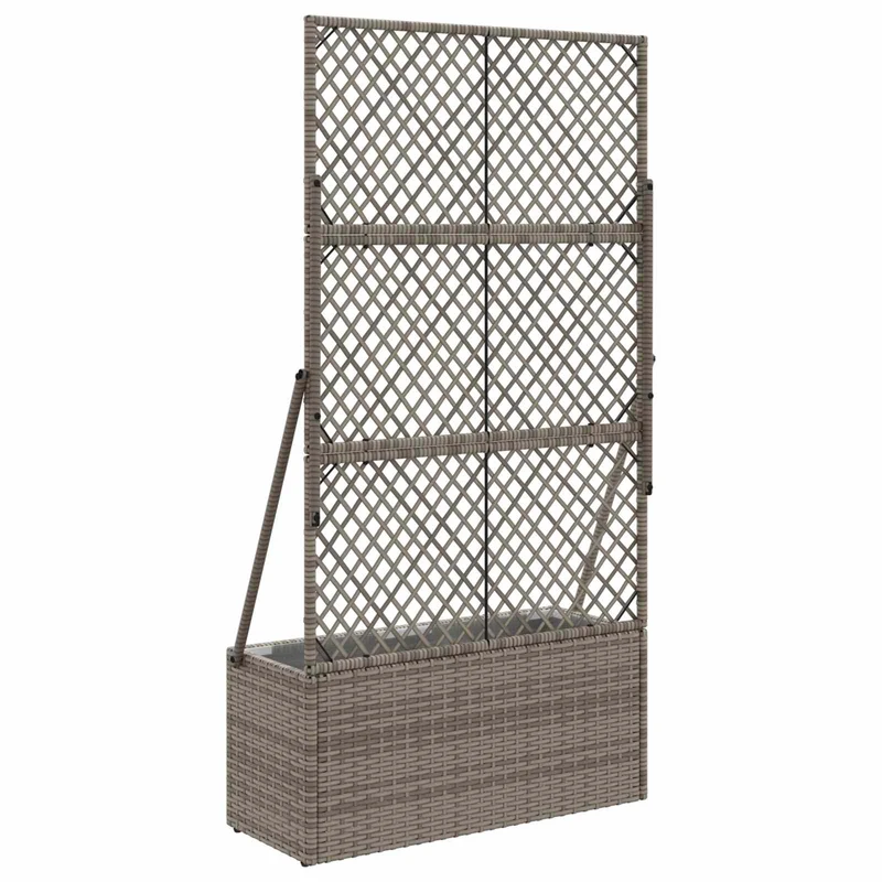 Maceta De Jardín Con Enrejado Gris 70 X 30 X 135 Cm
