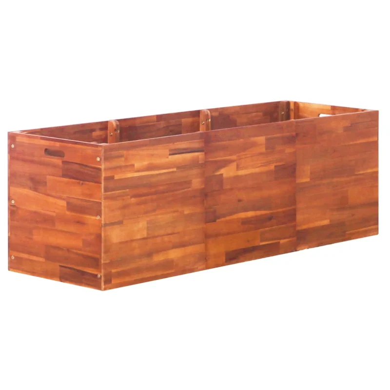 Arriate De Madera De Acacia 150x50x50 Cm