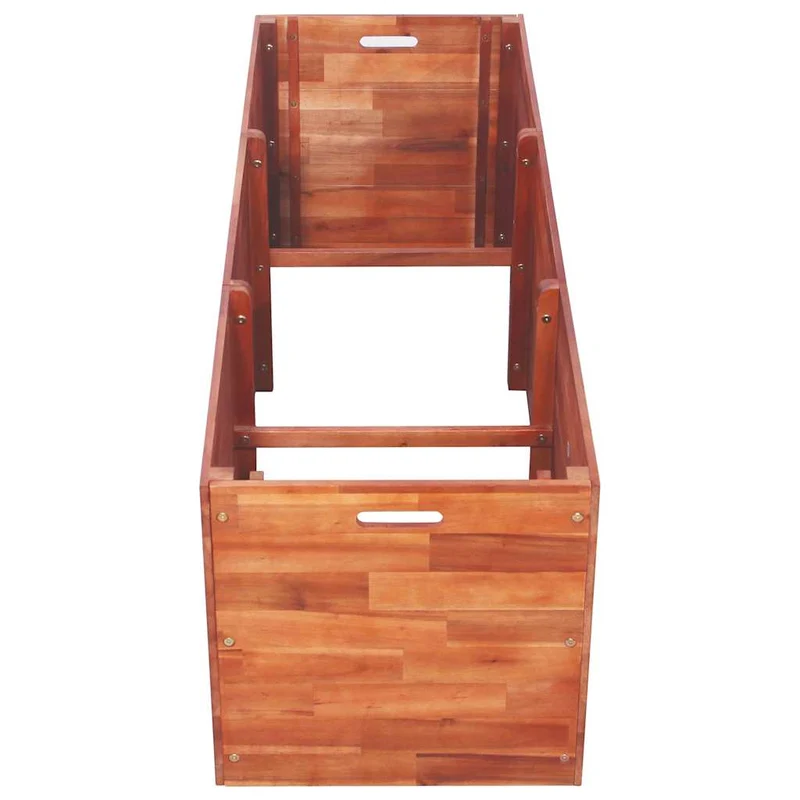 Arriate De Madera De Acacia 150x50x50 Cm