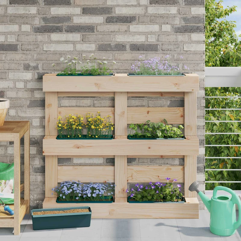Cajas De Flores Para Palets Euro 12 Uds. Verde Polipropileno