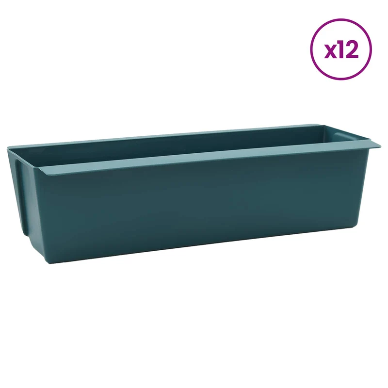 Cajas De Flores Para Palets Euro 12 Uds. Verde Polipropileno
