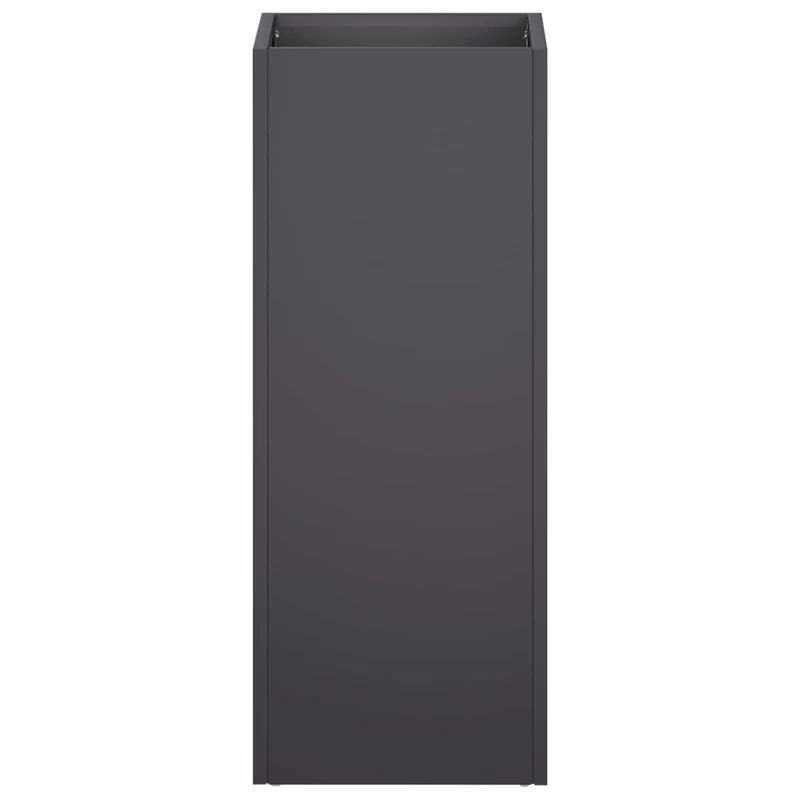 Macetero De Jardín Negro 20 X 20 X 50 Cm Acero Laminado En Frío