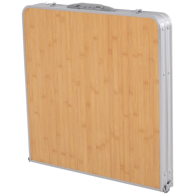 Outsunny Mesa De Picnic Plegable Mesa De Camping Con Hoja Abatible Estructura