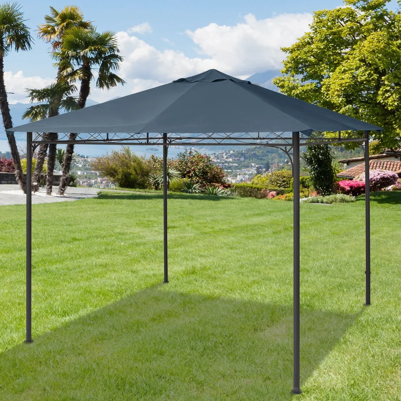 Outsunny Techo De Repuesto 300x300 Cm Cenador De Jardín Con 8 Orificios Verde