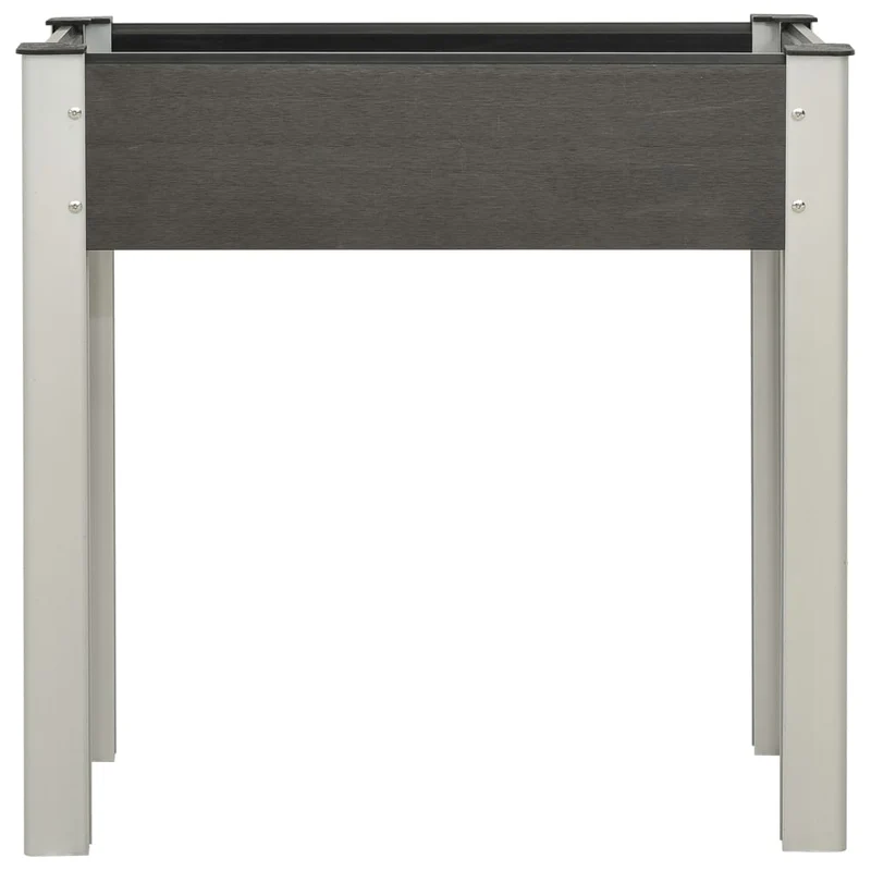 Mesa De Cultivo Para Jardín Wpc Gris 75x40x75 Cm
