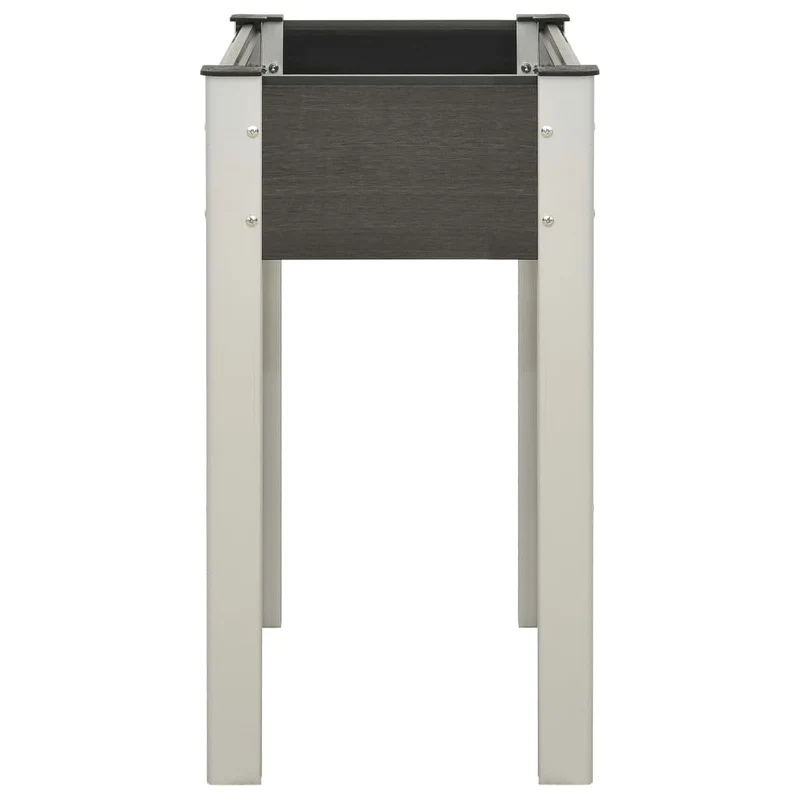 Mesa De Cultivo Para Jardín Wpc Gris 75x40x75 Cm