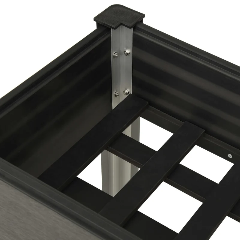 Mesa De Cultivo Para Jardín Wpc Gris 75x40x75 Cm
