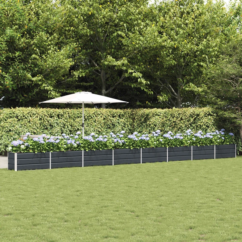 Jardinera Antracita 770 X 50 X 45 Cm Acero Galvanizado