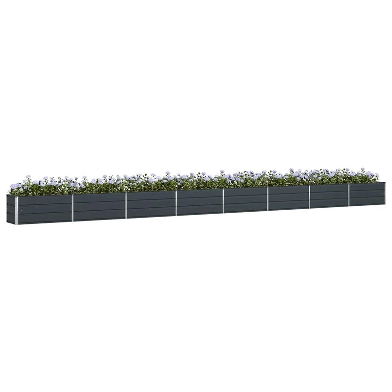 Jardinera Antracita 770 X 50 X 45 Cm Acero Galvanizado