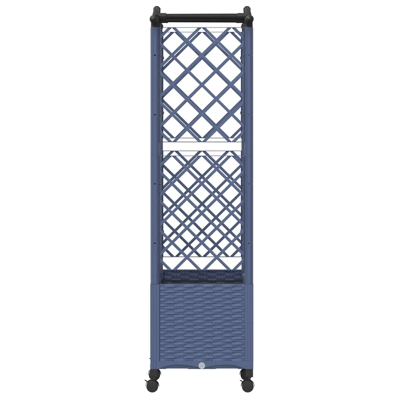 Cama Elevada Con Trellis Y Techo Gris 122 X 40 X 144 Cm Pp