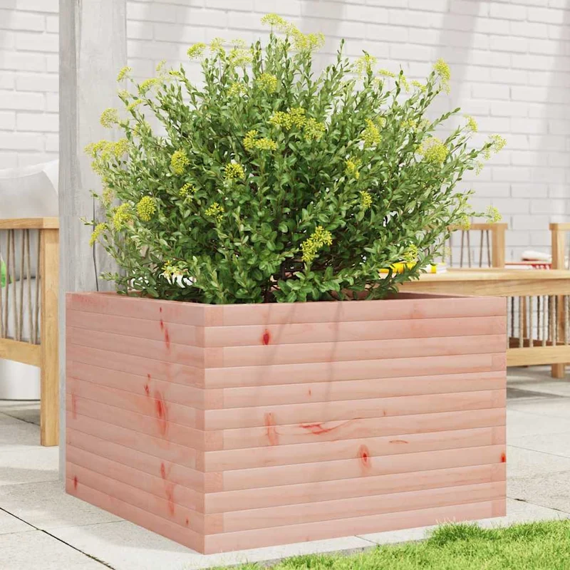 Jardinera Madera Maciza De Abeto Douglas 70x70x45,5 Cm