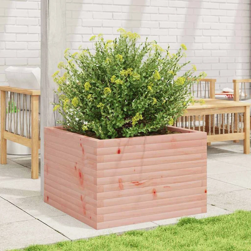 Jardinera Madera Maciza De Abeto Douglas 70x70x45,5 Cm