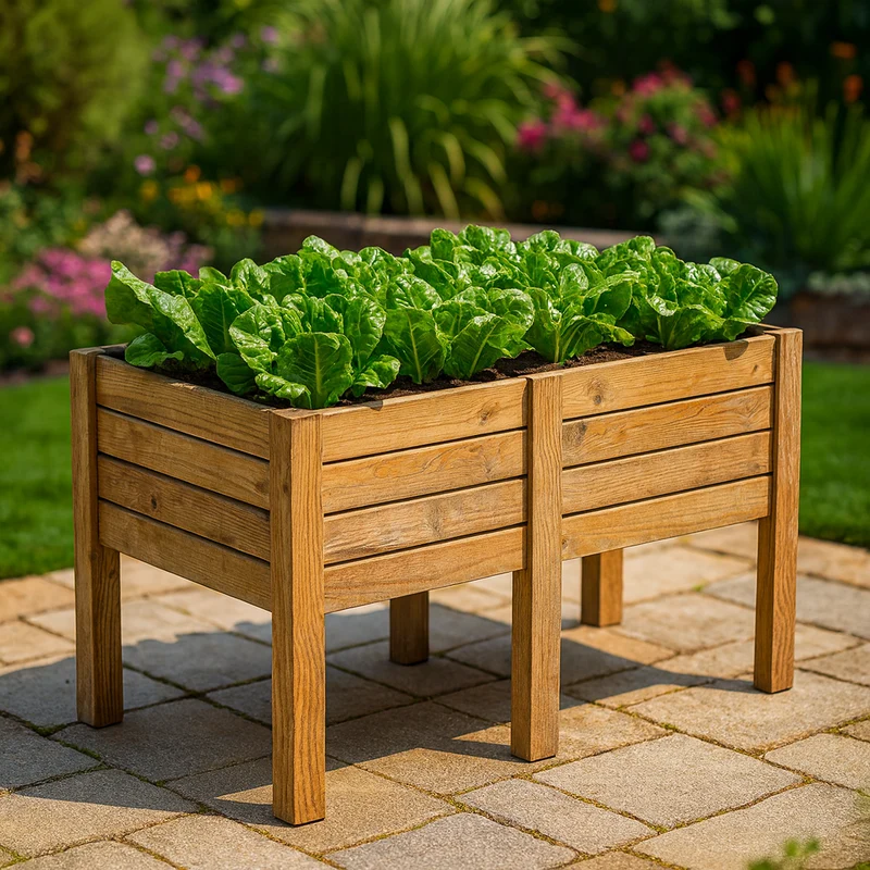 Mesa De Cultivo Mura Profunda 40cm Vidahuerto 150x80x80 Cm.