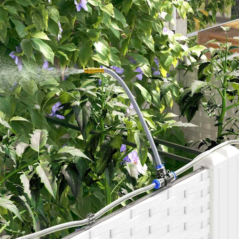 Macetero De Jardín 5 Uds. Blanco 120 X 120 X 126 Cm Pp