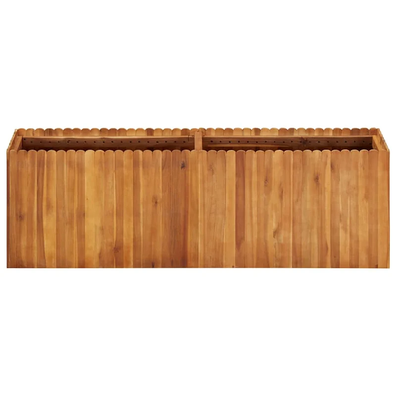 Arriate De Madera Maciza De Acacia 150x30x50 Cm