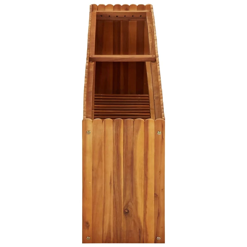 Arriate De Madera Maciza De Acacia 150x30x50 Cm