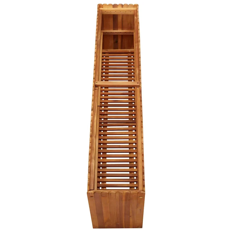 Arriate De Madera Maciza De Acacia 150x30x50 Cm