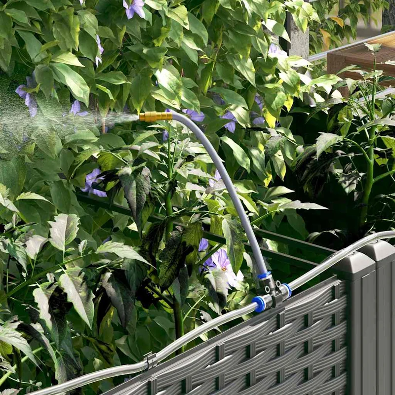 Macetero De Jardín 3 Uds. Negro 120 X 40 X 142 Cm Pp