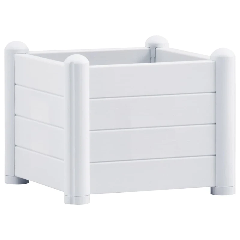 Arriate De Jardín Pp Blanco 43x43x35 Cm