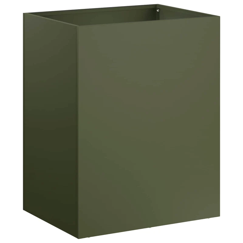 Macetero De Jardín 2 Uds. Verde Oliva 40 X 30 X 50 Cm
