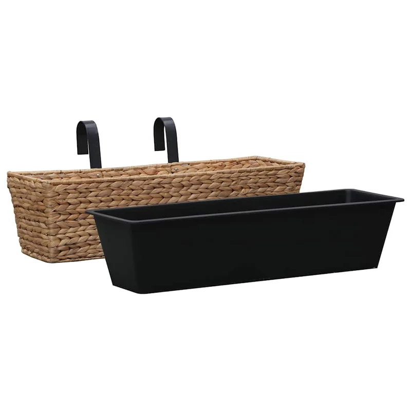 Conjunto De Jardineras 2 Unidades Jacinto De Agua