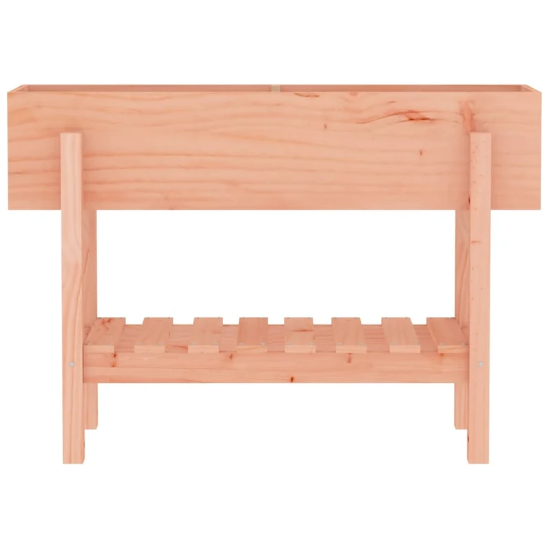 Arriate Elevado Jardín Madera Maciza Abeto Douglas 101x30x69 Cm