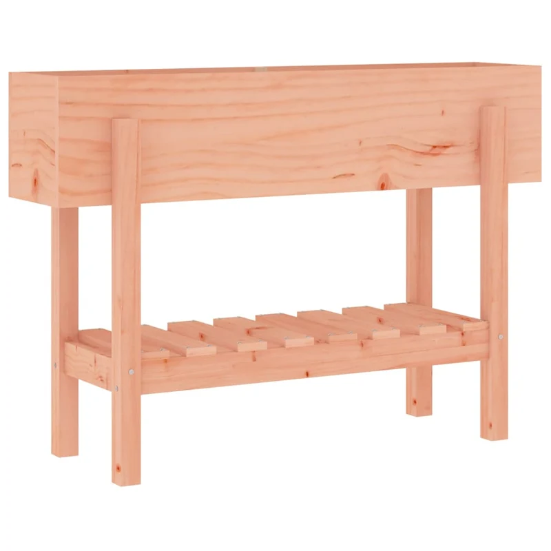 Arriate Elevado Jardín Madera Maciza Abeto Douglas 101x30x69 Cm
