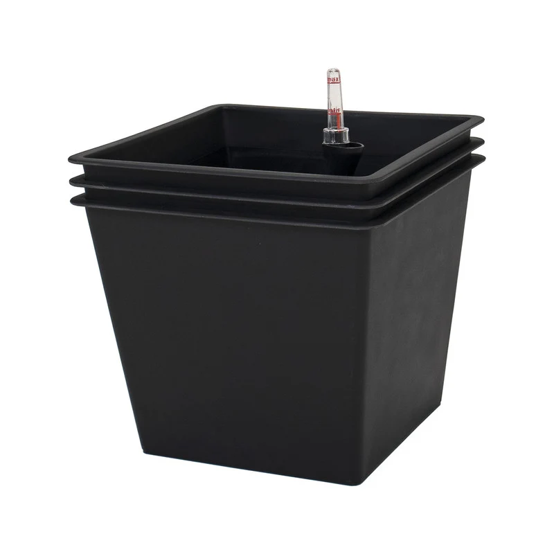 Pack De 3 Macetas Con Autorriego De Polipropileno 67 L 42x42x38 Cm Hortalia