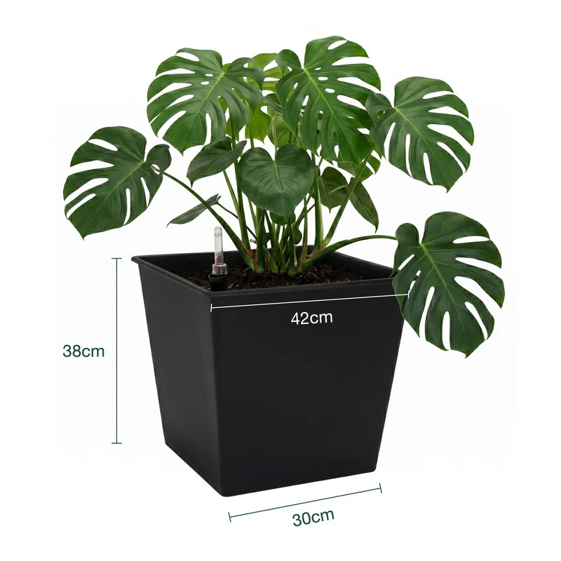 Pack De 3 Macetas Con Autorriego De Polipropileno 67 L 42x42x38 Cm Hortalia