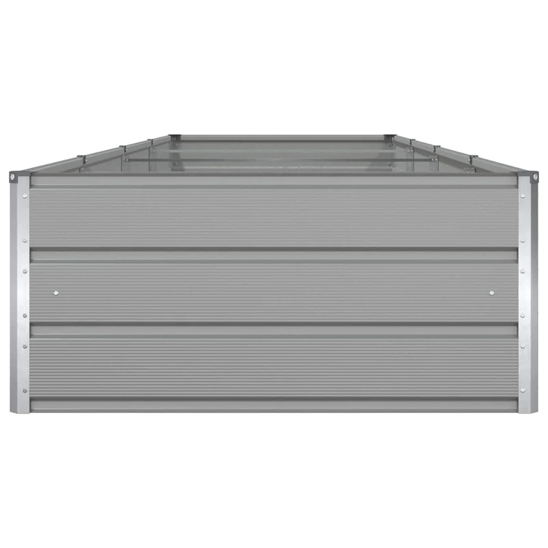 Jardinera Gris Claro 385 X 100 X 45 Cm Acero Galvanizado
