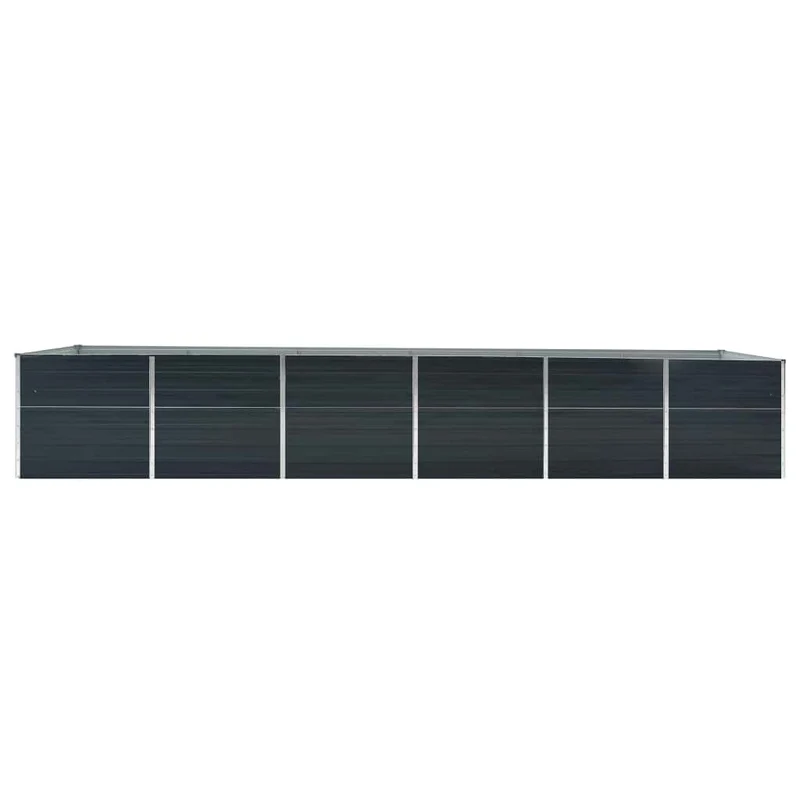 Arriate De Jardín De Acero Galvanizado Antracita 480x80x77 Cm