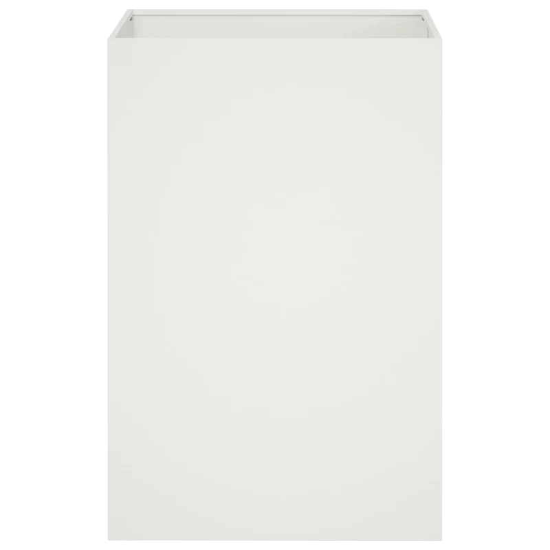 Macetero De Jardín 2 Uds. Blanco 50 X 50 X 75 Cm