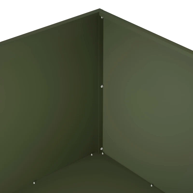Macetero De Jardín 2 Uds. Verde Oliva 60 X 60 X 40 Cm