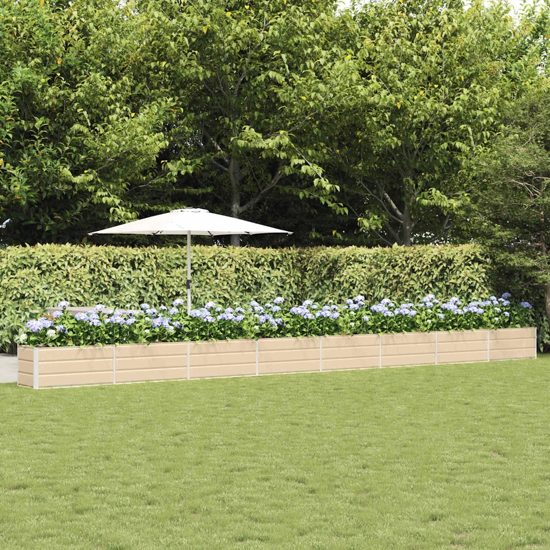 Jardinera Marfil 770 X 50 X 45 Cm Acero Galvanizado