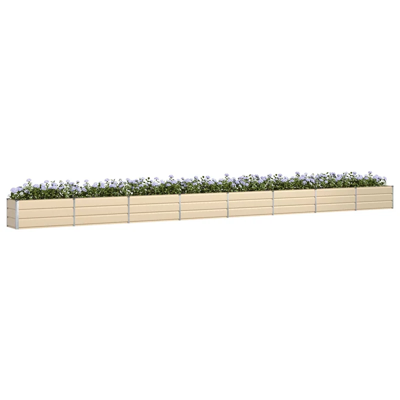 Jardinera Marfil 770 X 50 X 45 Cm Acero Galvanizado