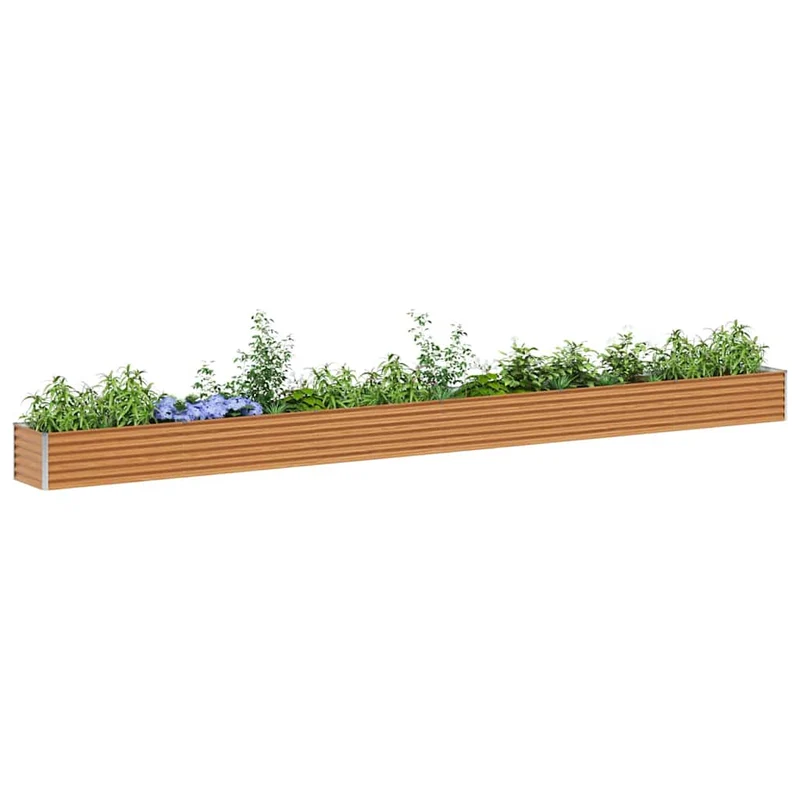 Arriate Elevado Marrón Claro 582 X 50 X 36 Cm Acero Galvanizado