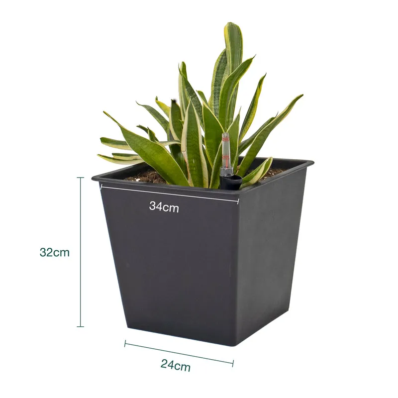 Maceta Con Autorriego De Polipropileno 36 L 34x34x31 Cm Hortalia