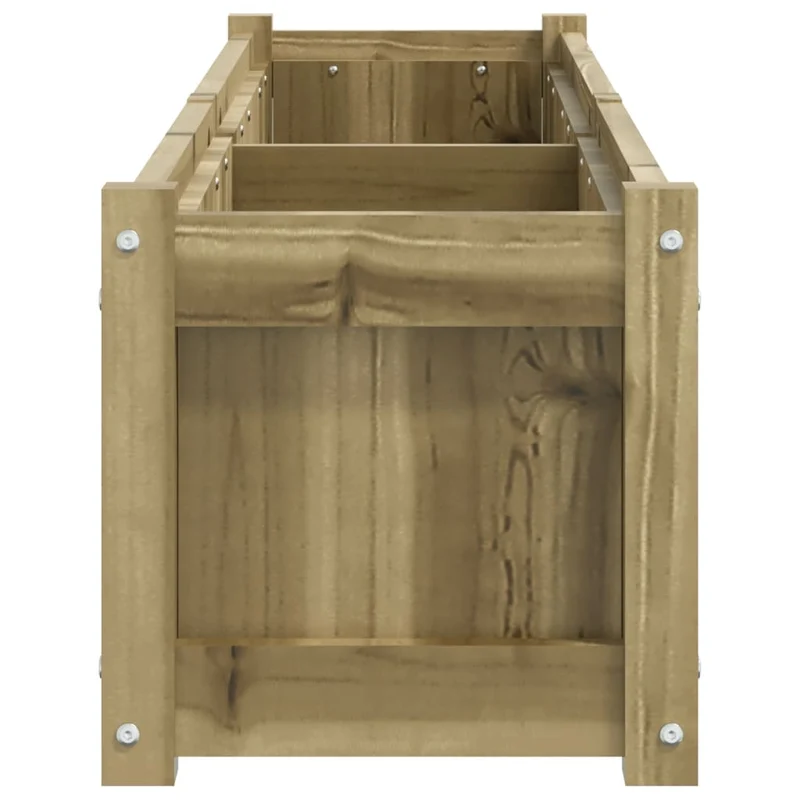 Jardinera De Madera De Pino Impregnada 150x31x31 Cm