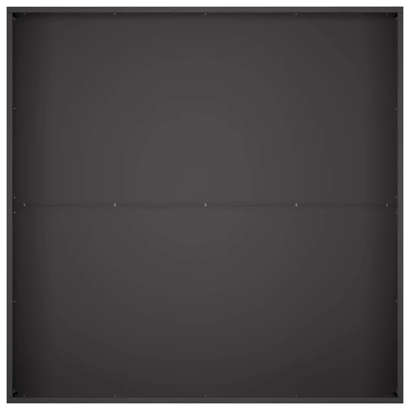 Macetero De Jardín 2 Uds. Negro 80 X 80 X 30 Cm