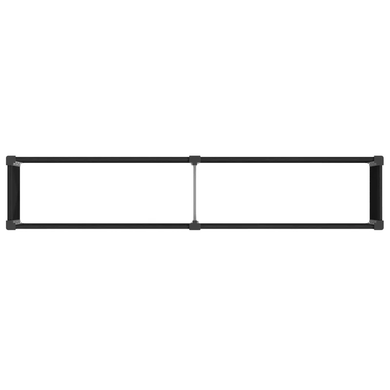 Arriate Elevado Negro 250 X 50 X 91 Cm Wpc Y Aluminio