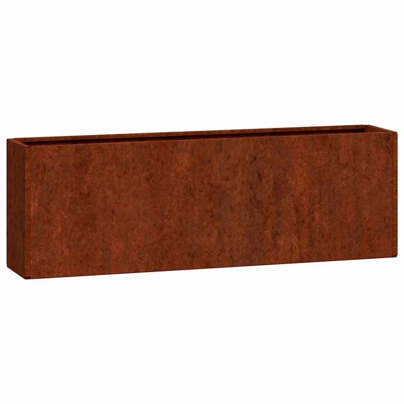 Jardineras De Pared 2 Uds Acero Corten Oxidado 53x10x17 Cm