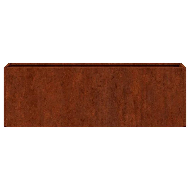 Jardineras De Pared 2 Uds Acero Corten Oxidado 53x10x17 Cm