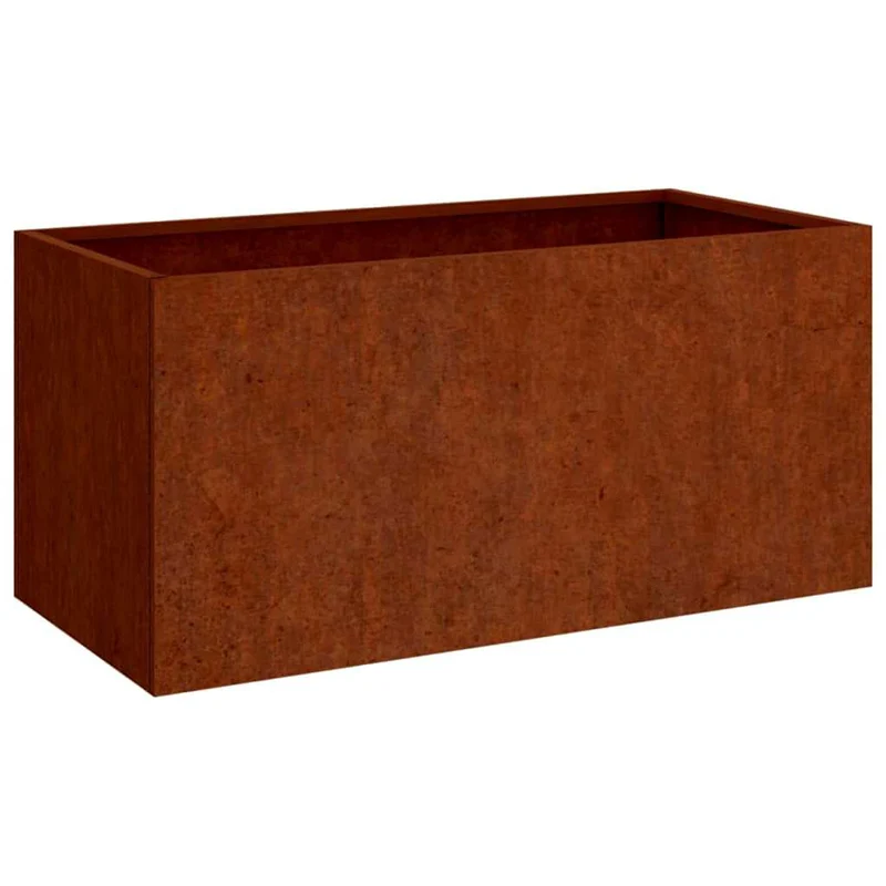 Jardinera De Acero Corten 62x30x29 Cm
