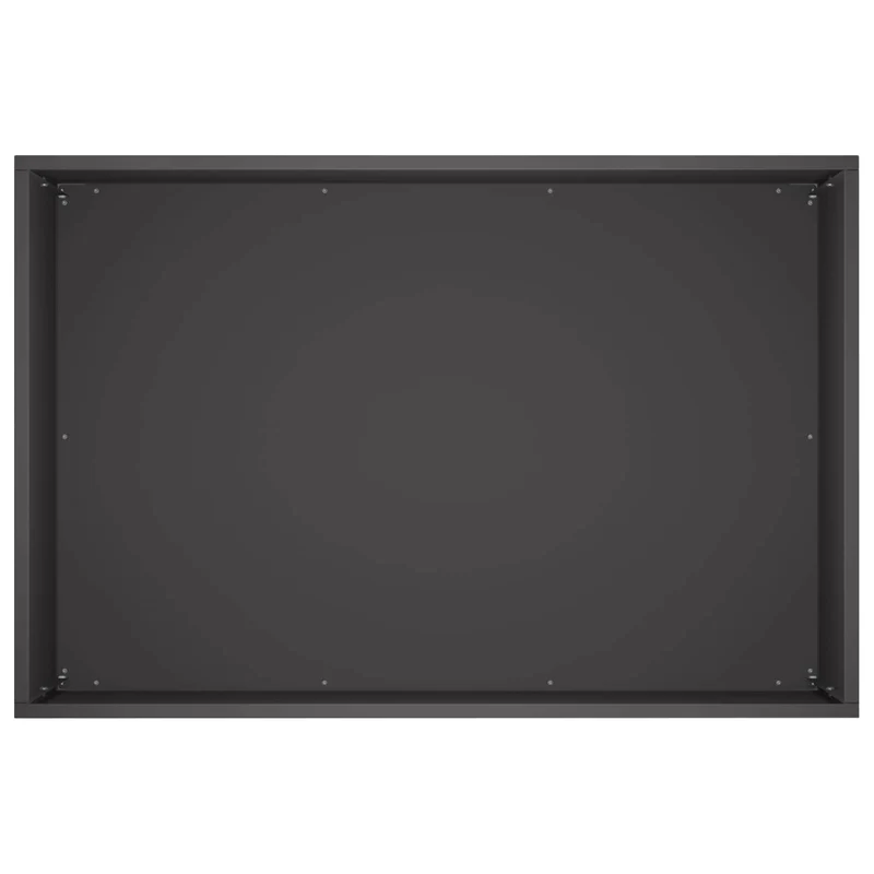 Macetero De Jardín Negro 50 X 40 X 40 Cm Acero Laminado En Frío
