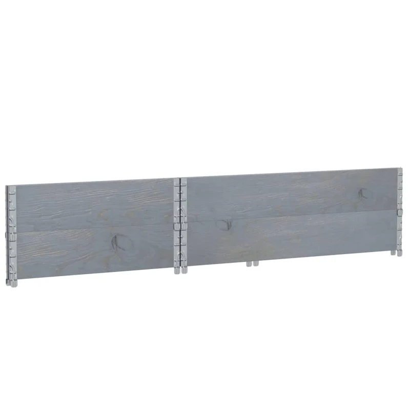 Jardinera De Madera Maciza De Pino Gris 120x80 Cm