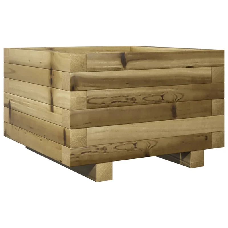 Jardinera Madera De Pino Impregnada 40x40x26,5 Cm
